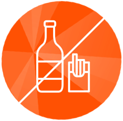 Bottle and cigarettes icon