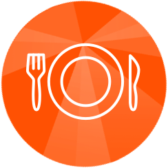 Plate and cutlery icon